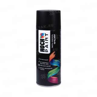 Эмаль-аэрозоль Hoch Paint акриловая универсальная RAL 9005 (черный янтарь) матовая 520 мл