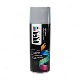 Эмаль-аэрозоль Hoch Paint акриловая универсальная RAL 7001 (серебристо-серый) глянцевая 520 мл