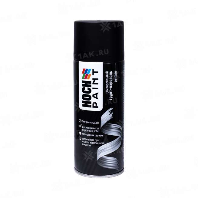 Грунт-аэрозоль акриловый Hoch Paint, черный 520 мл 0
