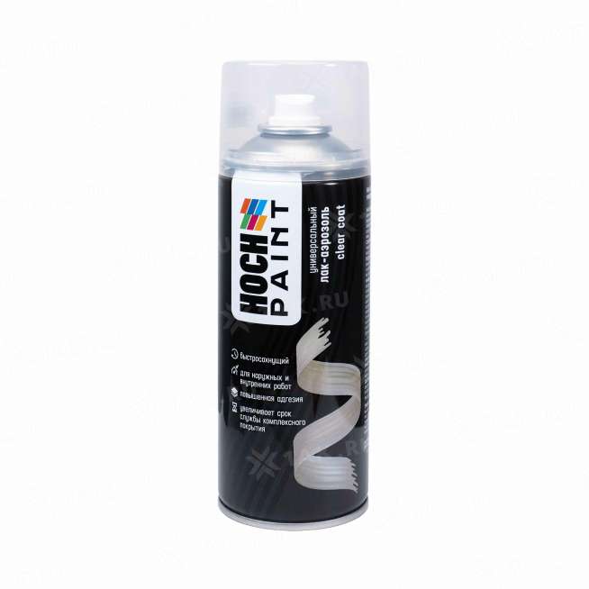 Лак-аэрозоль Hoch Paint акриловый универсальный, глянцевый 520 мл 0