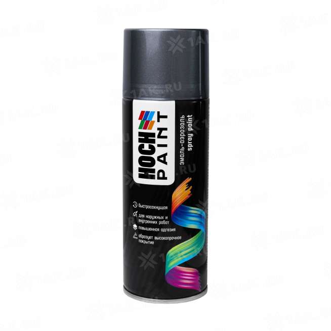 Эмаль-аэрозоль Hoch Paint акриловая универсальная RAL 9006 (СЕРЕБРО) 520 мл 0