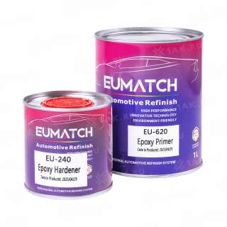 Комплект эпоксидного грунта Epoxy Primer/620 серый EUMATCH 1л