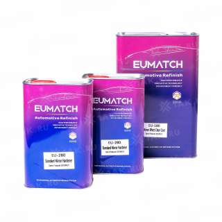Комплект прозрачного лака Mirror Effect Clear Coat/ 180 с зеркальным эффектом EUMATCH 6л