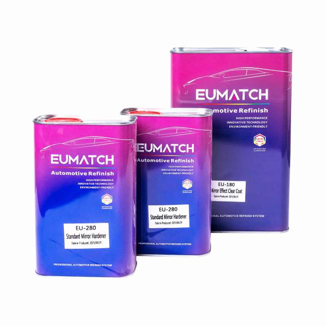 Комплект прозрачного лака Mirror Effect Clear Coat/ 180 с зеркальным эффектом EUMATCH 6л 0