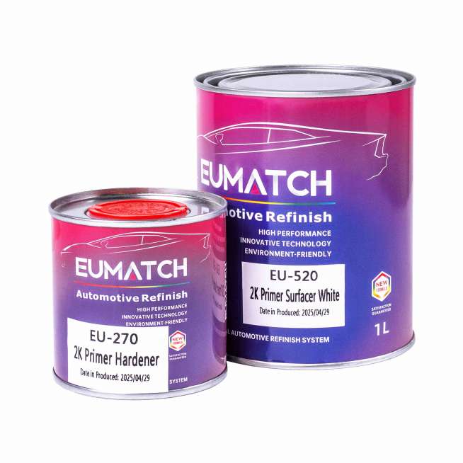 Комплект грунта наполнителя 2K Primer Surfacer White/ 2К цвет белый 520 EUMATCH 1,3л 0