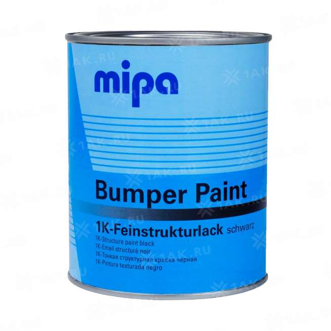 Bumper Paint 1K Структурная краска для бампера черная 1л MIPA Германия 0