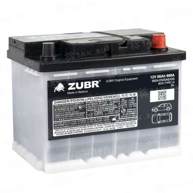 Аккумулятор ZUBR Ultra OE (66 Ач, 12 V) Обратная, R+ L2 арт.OE660 1