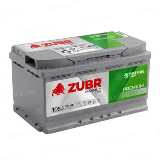 Аккумулятор ZUBR Premium (105 Ач, 12 V) Обратная, R+ L5 арт.ZP1050 0